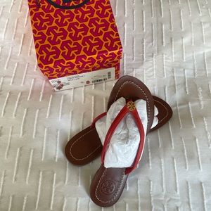 BNWT RED/ORANGE STRAPPY FLIP FLOP SANDALS